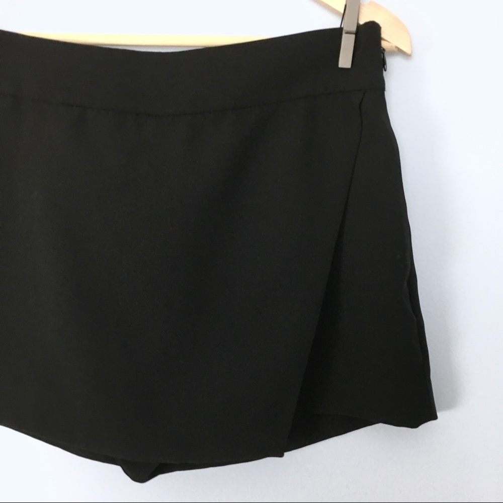 J Crew Crepe Skort, Black, Pockets, Nearly New